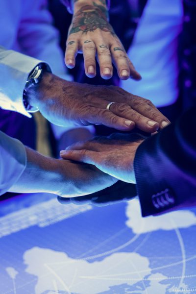 Global business teamwork Global business teamwork